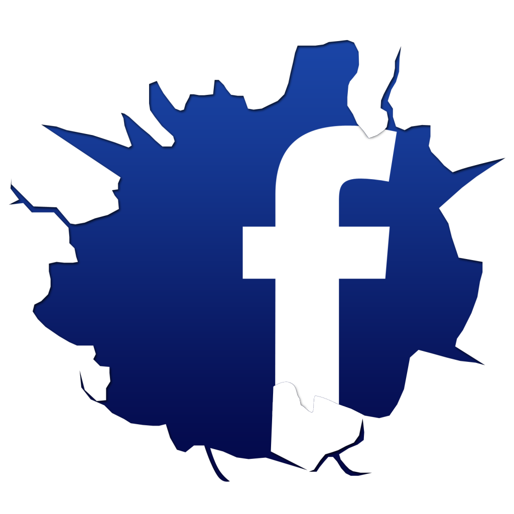 Cracked-Facebook-Logo